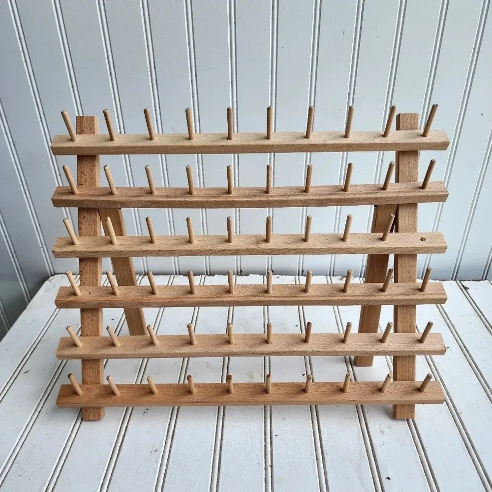 Dritz wooden 60 Spool Holder organizer